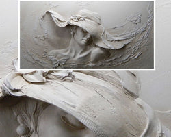 Lady Hat 3D Wallpaper for Wall Treatment
