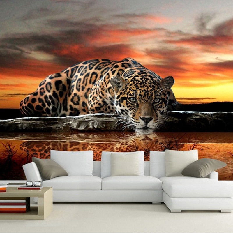 3D Wallpaper Tiger Wall Mural