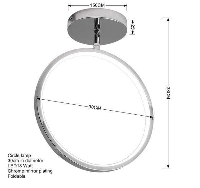 LED Circles of Trust Series VI 90-260V Ceiling Fixture SKU# LIG0116