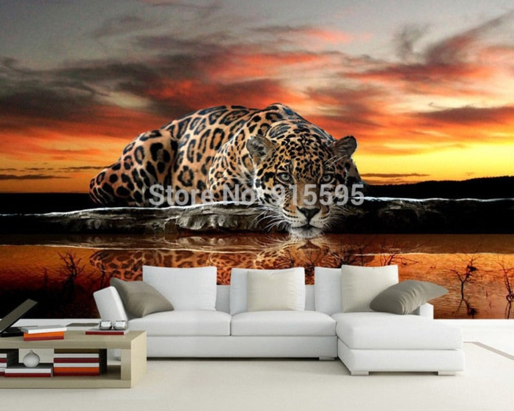 3D Wallpaper Tiger Wall Mural