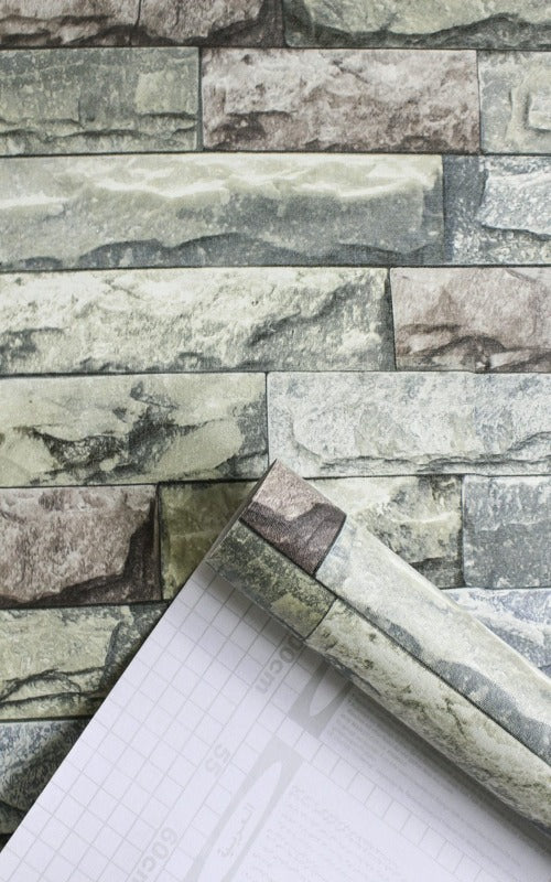 3D Wallpaper Brick Textured Roll Self-Adhesive SKU# WAL0019