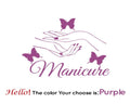Wall Stickers Manicure Hands (multiple colours) SKU# WAL0014