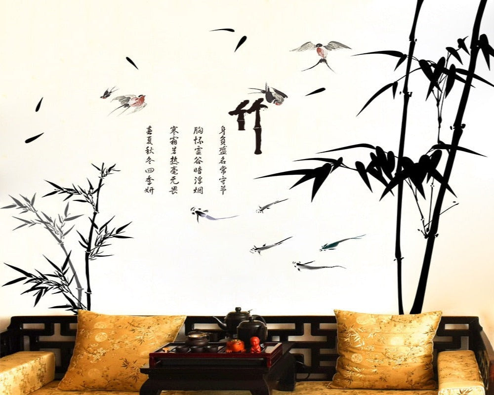 Wall Mural Vinyl Chinese Bamboo SKU#  WAL0177