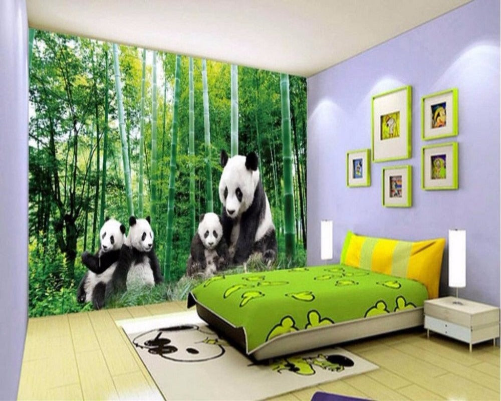 3D Wallpaper Chinese Panda Bears