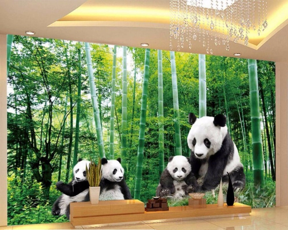 3D Wallpaper Chinese Panda Bears
