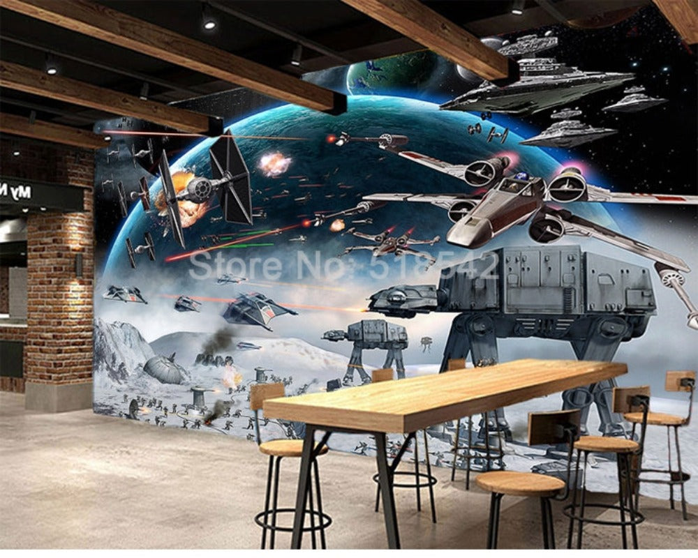 3D Wallpaper Star Wars Fight Scene