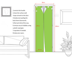 3D Door Paper PVC Self-Adhesive Designers SKU# MOS0016