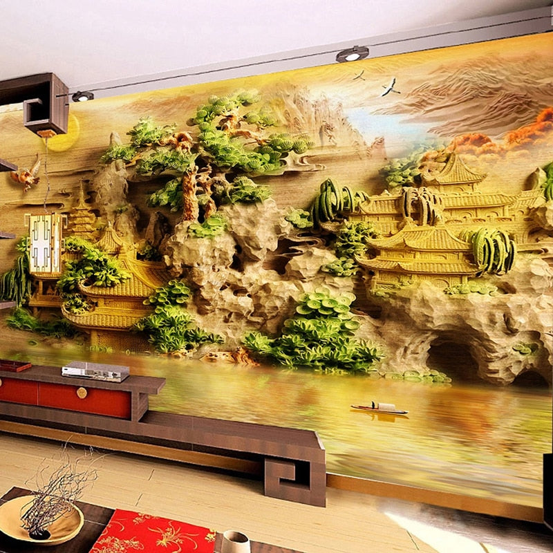 3D Wallpaper Chinese Mountain 