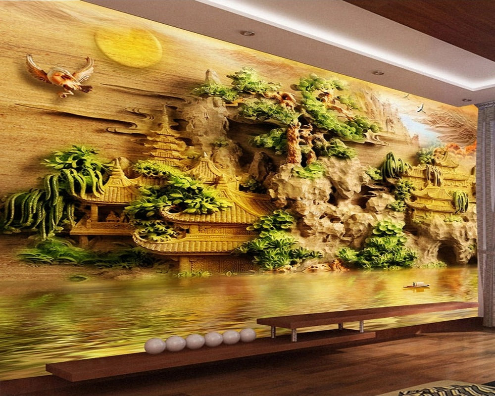 3D Wallpaper Chinese Mountain 