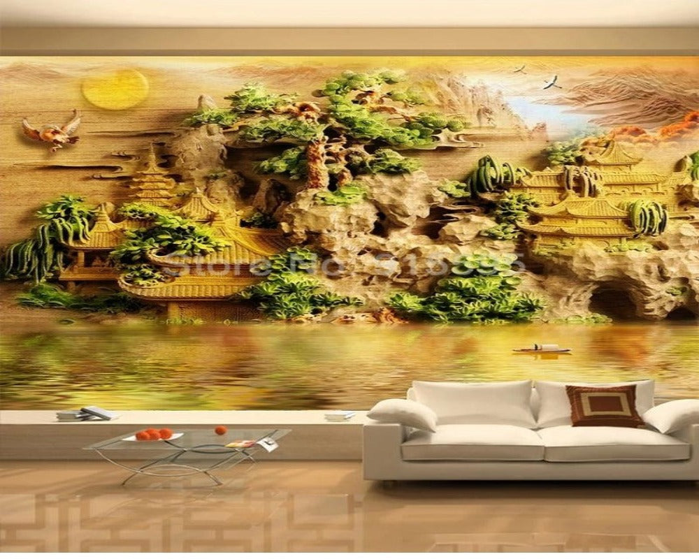 3D Wallpaper Chinese Mountain 