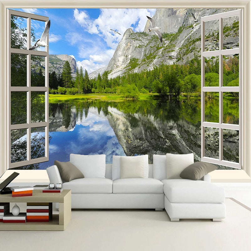 3D Wallpaper Window Nature SKU# WAL0322