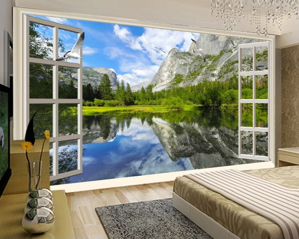 3D Wallpaper Window Nature SKU# WAL0322