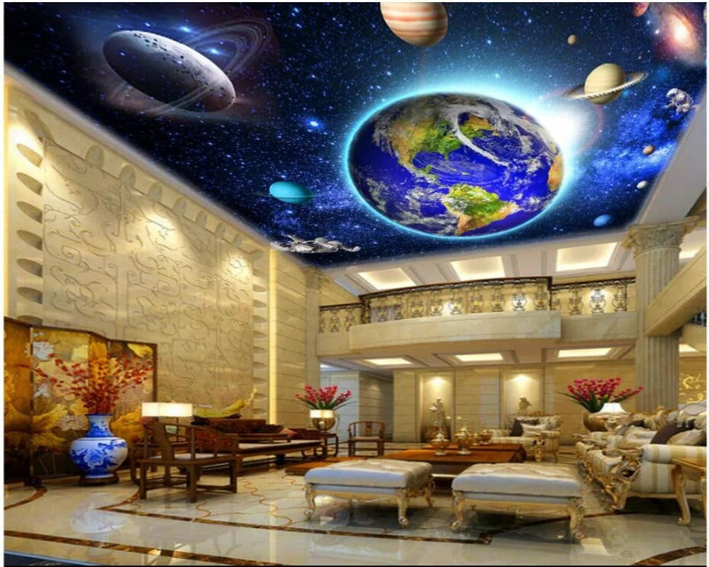 3D Glow Ceiling Paper Galaxy SKU# WAL0265