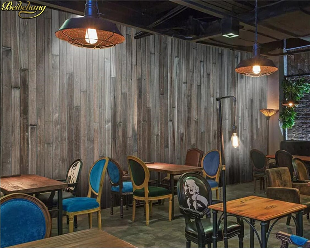 Wallpaper Wood Grain Stitching SKU# WAL0295