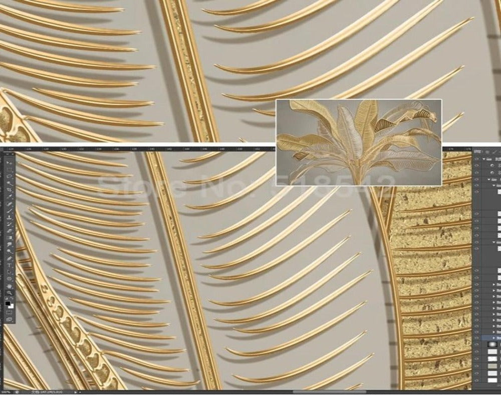 3D Wallpaper Banana Leaf Series II SKU# WAL0011