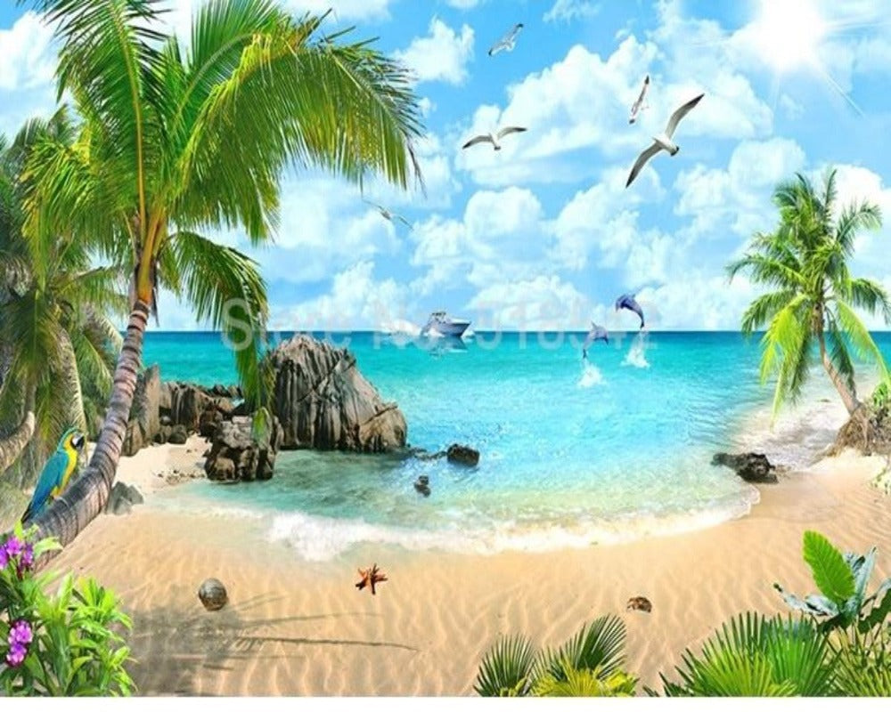 3D Wallpaper Beach Landscape Insight Series SKU# WAL0323