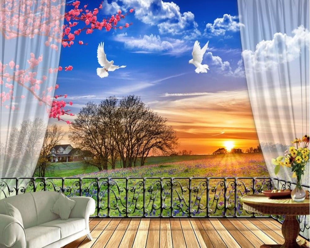 3D Wallpaper Custom Wallpaper Waterfall SKU# WAL0339