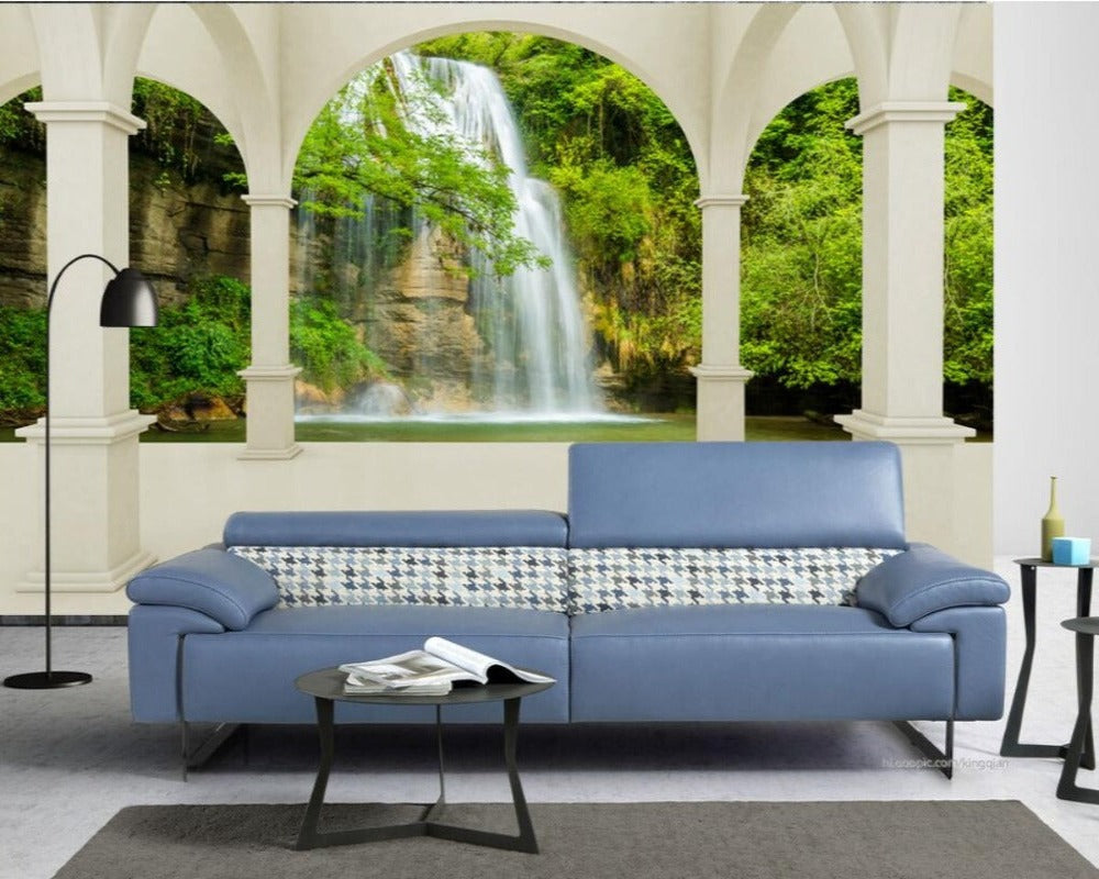 3D Wallpaper Custom Wallpaper Waterfall SKU# WAL0339