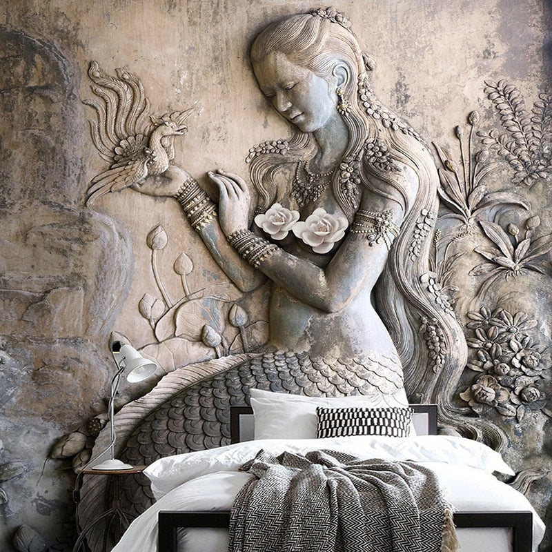 3D Wallpaper Stereo Sculpture SKU# WAL0233
