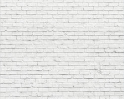 3D Wallpaper White Brick Parade SKU# WAL0279