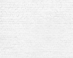 3D Wallpaper White Brick Parade SKU# WAL0279
