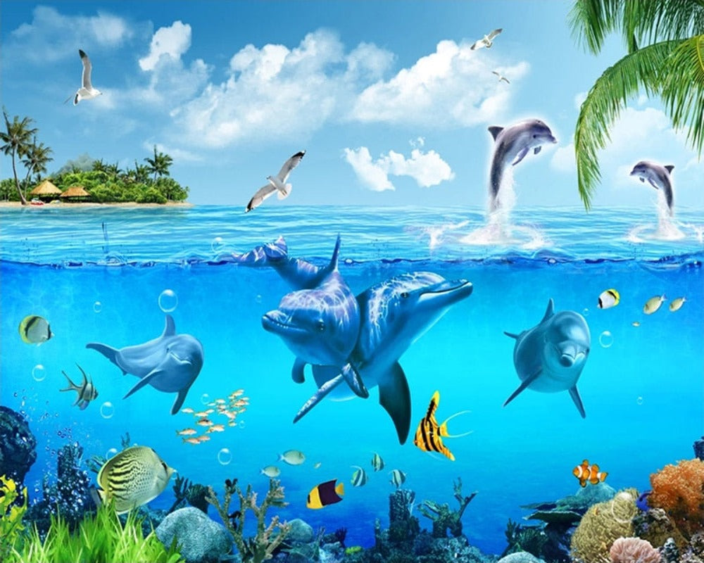3D Wallpaper Underwater World 