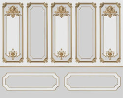 3D Wallpaper Euro Wall Framing SKU# WAL0121