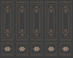 3D Wallpaper Euro Wall Framing SKU# WAL0121