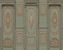 3D Wallpaper Euro Wall Framing SKU# WAL0121