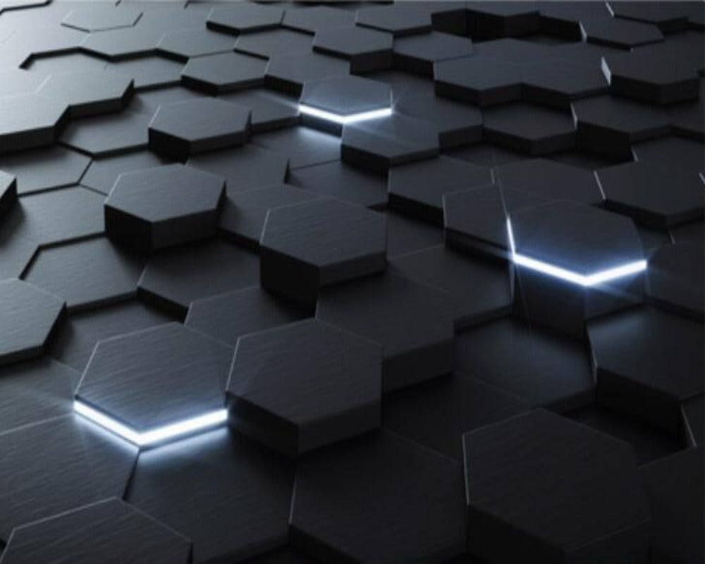 3D Wallpaper Hexagon Designs