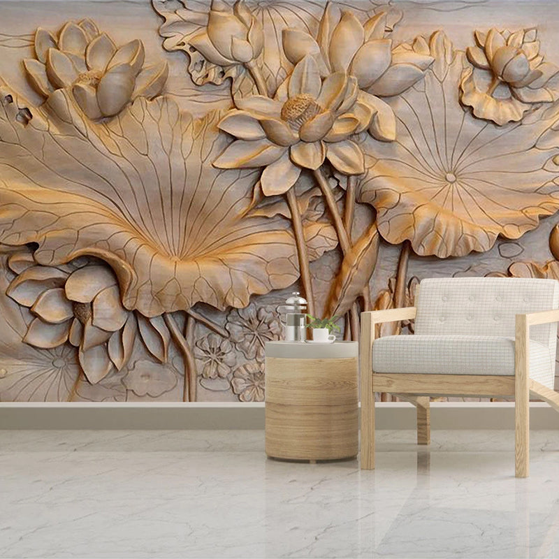 3D Wallpaper Lotus Leaf SKU# WAL0092