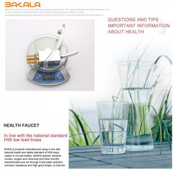 Modern Glass and Chrome Bathroom Faucet SKU# BAT0008