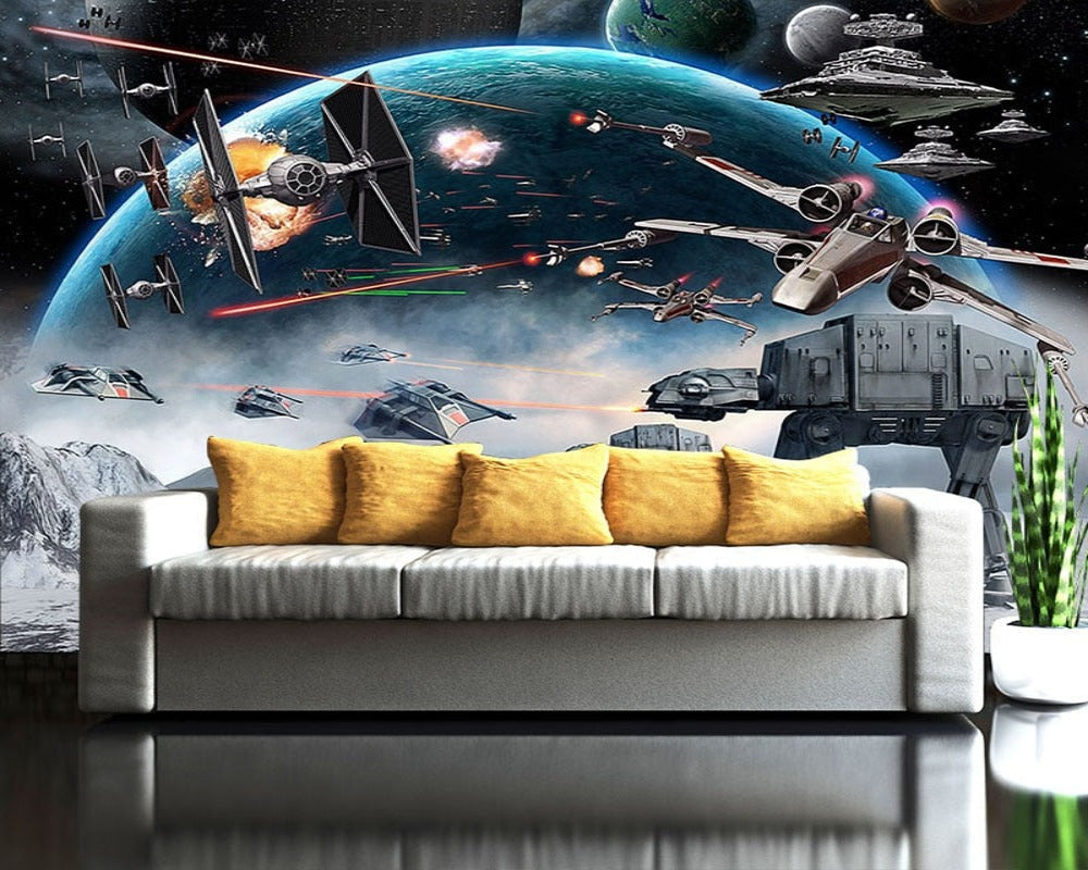 3D Wallpaper Star Wars Fight Scene