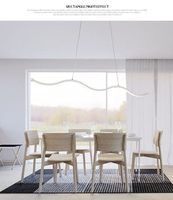 LED Water Waves Aluminum Pendant Island SKU# LIG0049