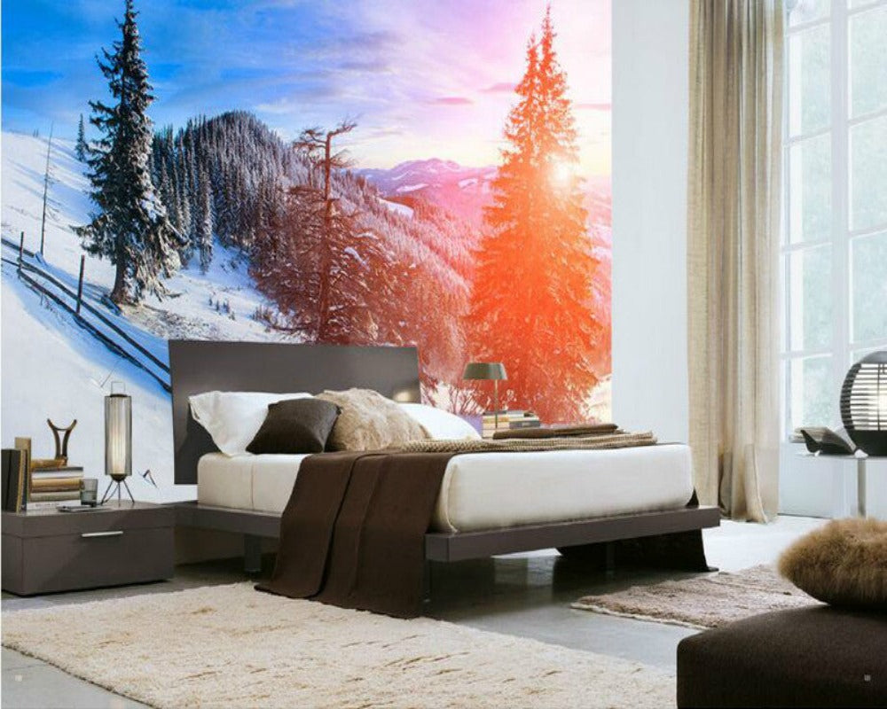 3D Wallpaper Snowy Hills SKU# WAL0120