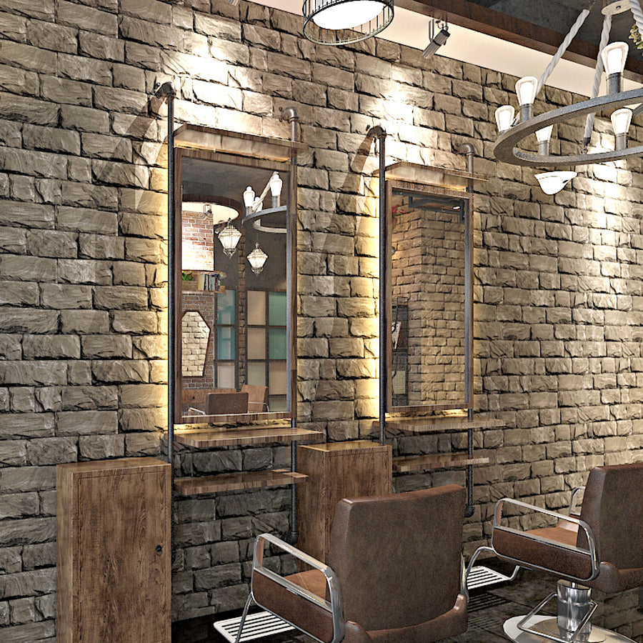 3D Wallpaper Gray Brick SKU# WAL0078
