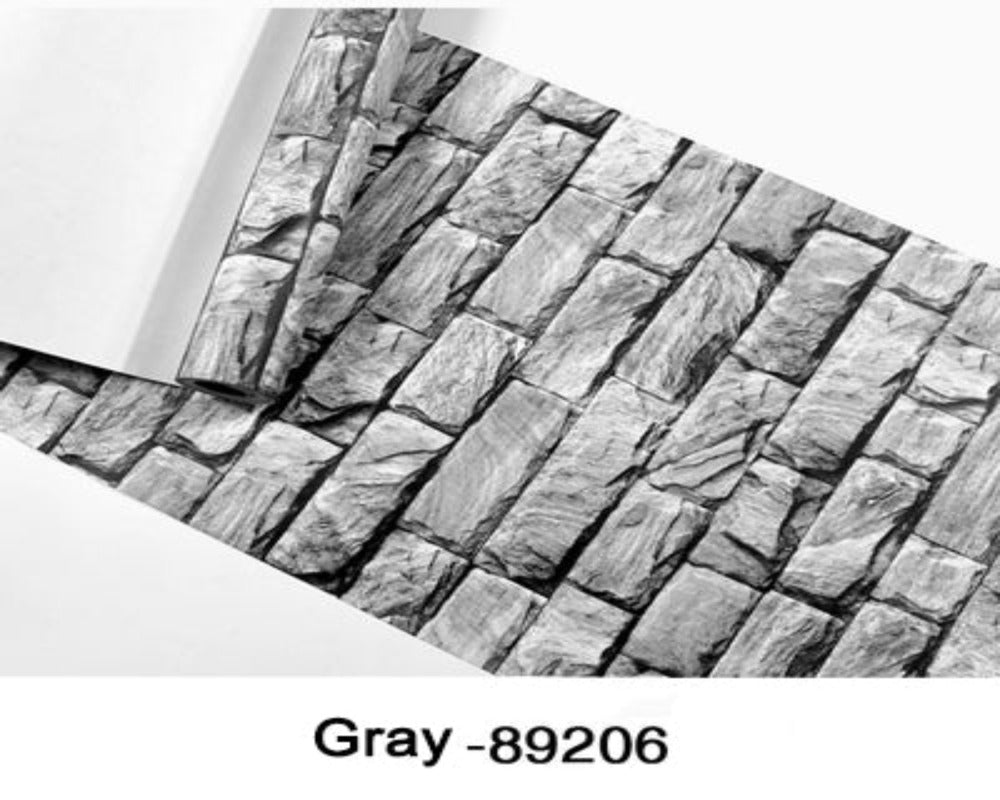 3D Wallpaper Gray Brick SKU# WAL0078