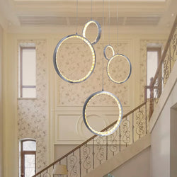 LED Rings of Fire Crystal Susp. Lamp Chandelier SKU# LIG0021