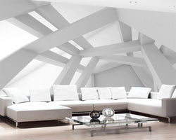 3D Wallpaper Geometric Ceiling 