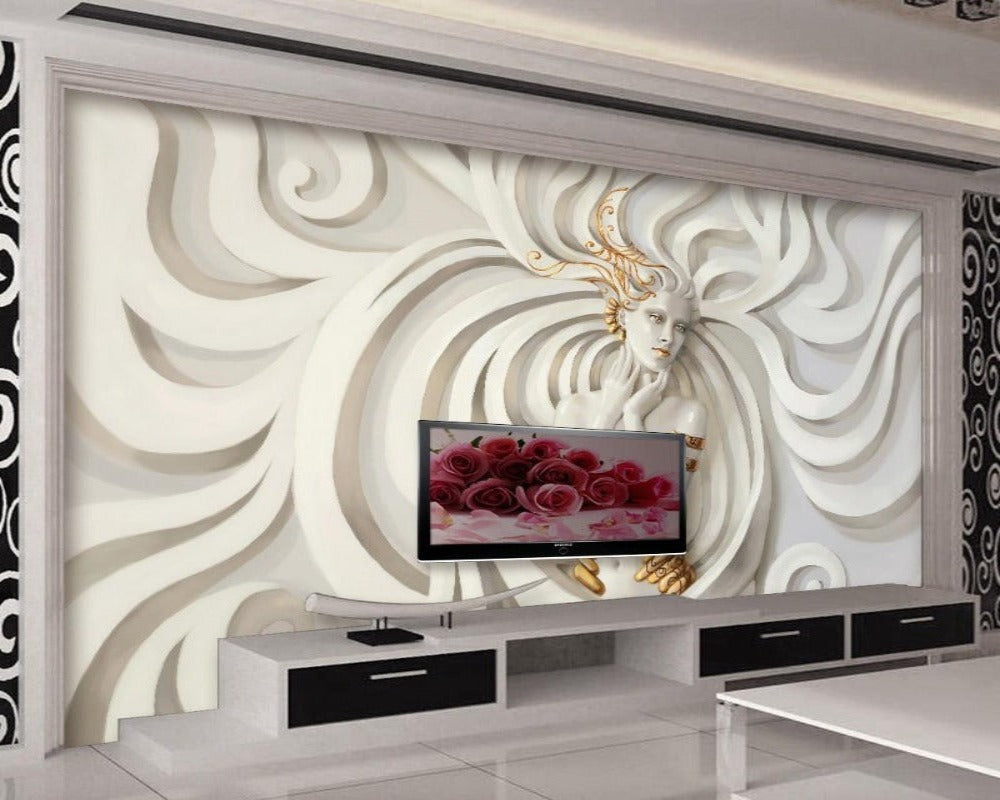 3D Wallpaper Sculpture Papel de Parade SKU# WAL0210