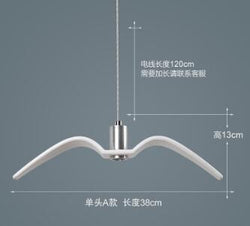 LED Seagull Pendant Light Art White Seagull SKU# LIG0041