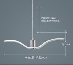 LED Seagull Pendant Light Art White Seagull SKU# LIG0041