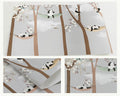 3D Wallpaper Cartoon Panda Trees 