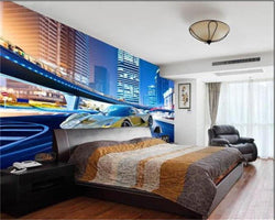 3D Wallpaper City Night Landscape