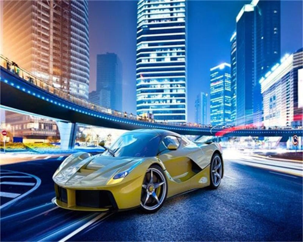 3D Wallpaper City Night Landscape