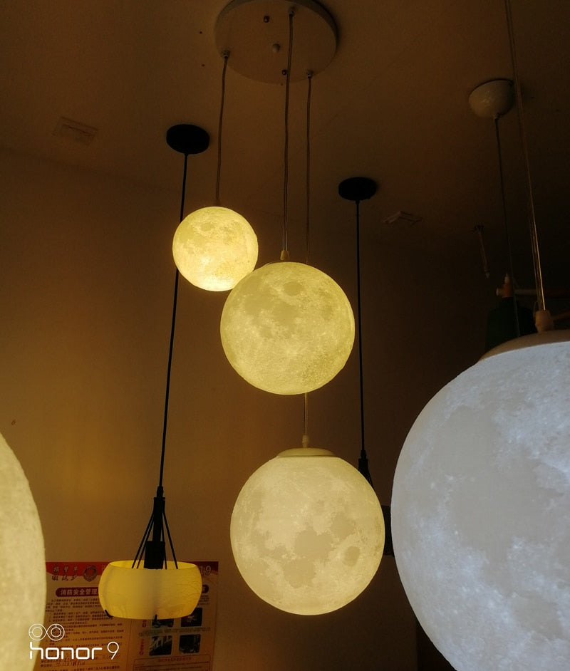 3D LED Pendant Moon Lights Restaurant/Bar SKU# LIG0004