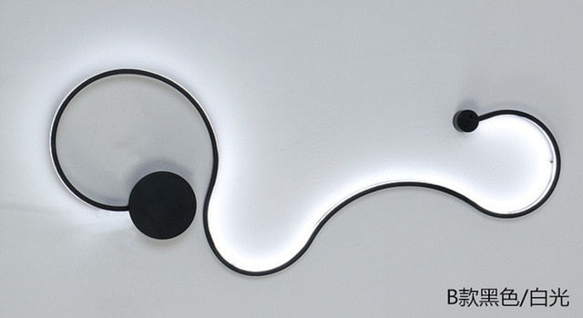 LED Rattlesnake Wall Sconce Aluminum Luminaire SKU# LIG0046