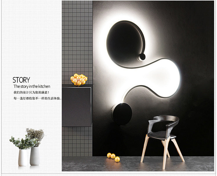 LED Rattlesnake Wall Sconce Aluminum Luminaire SKU# LIG0046