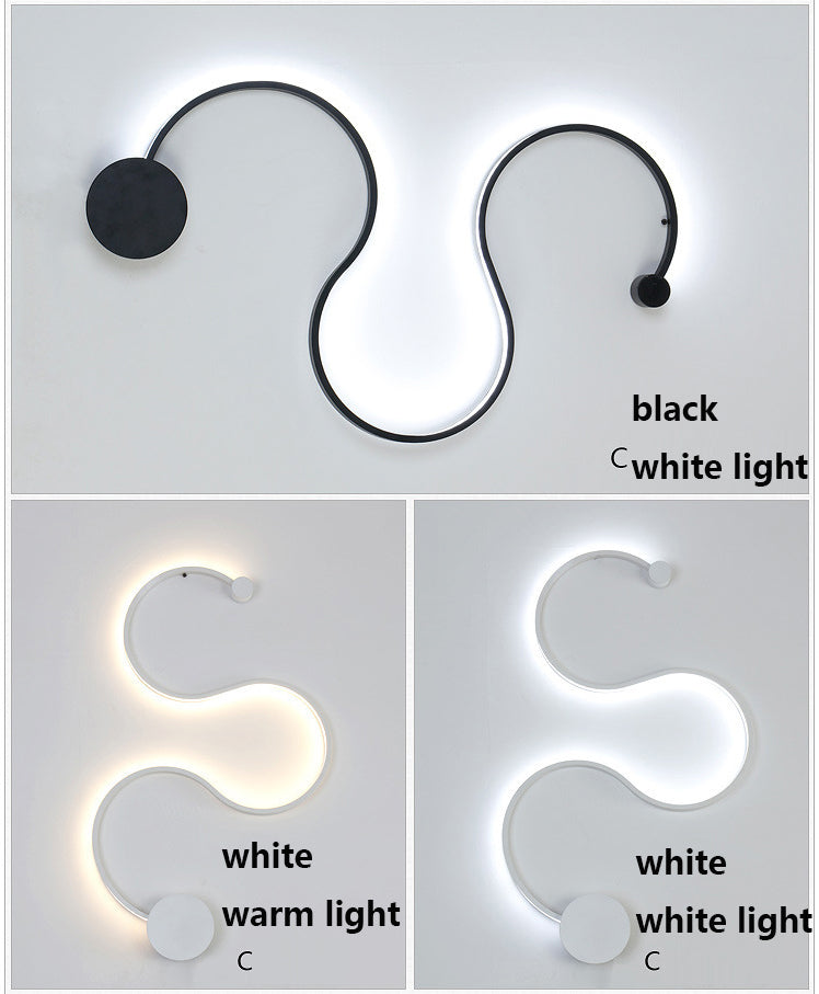 LED Rattlesnake Wall Sconce Aluminum Luminaire SKU# LIG0046
