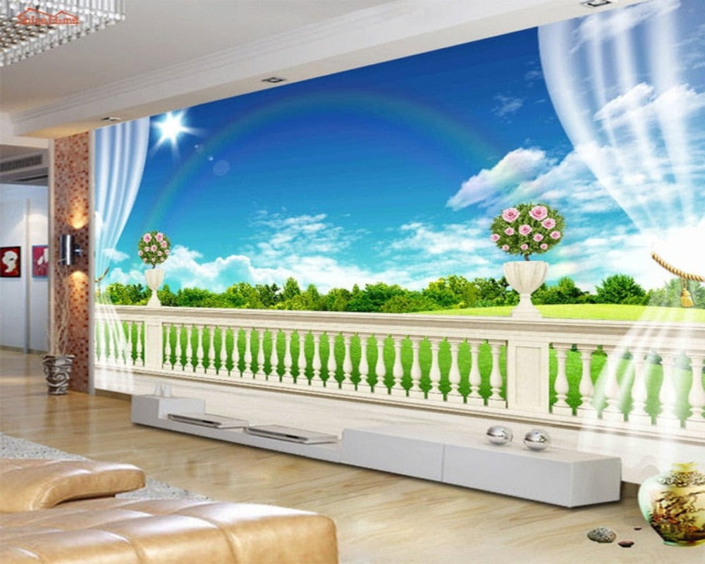 3D Wallpaper Custom Mural Seaside SKU# WAL0141